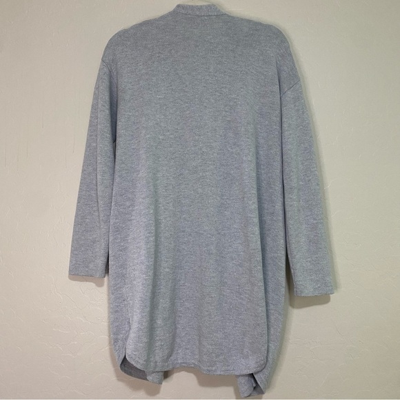 Banana Republic Gray Soft Knit Open Front Lagenlook Cardigan Sweater Size S - Picture 7 of 8